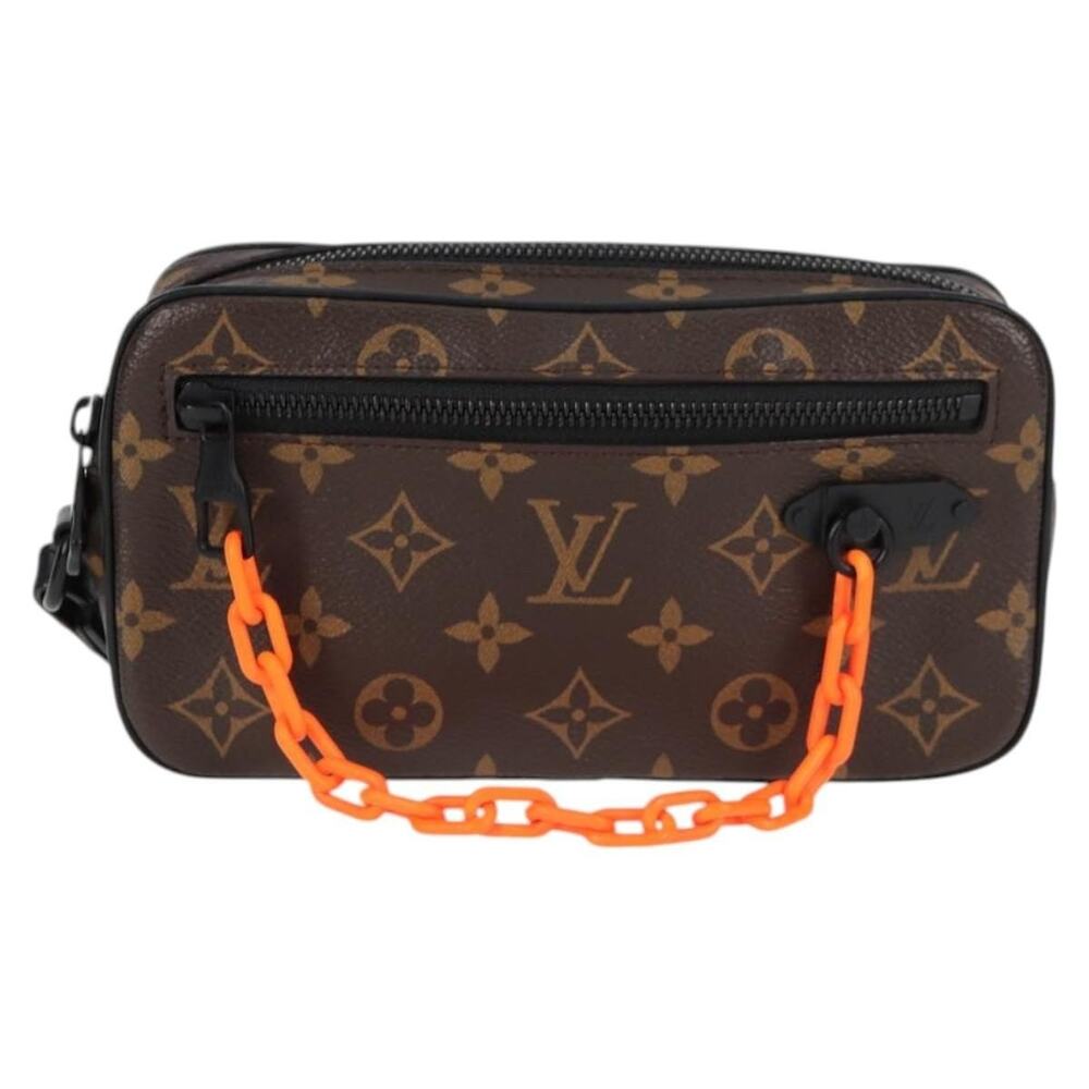 Louis Vuitton Monogram Solar Powered Ray Pochette Volga Clutch Bag Brown